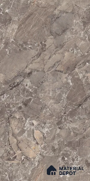 TL 00831 Fontana Choco 1200x600 mm Random Face Endless Glossy Finish Vitrified Wall & Floor Tile - 9 mm (Sample)