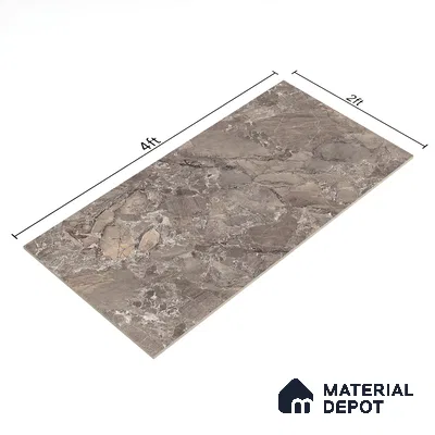 TL 00831 Fontana Choco 1200x600 mm Random Face Endless Glossy Finish Vitrified Wall & Floor Tile - 9 mm (Sample)