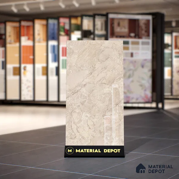 TL 00830 Fontana Crema 1200x600 mm Random Face Endless Glossy Finish Vitrified Wall & Floor Tile - 9 mm
