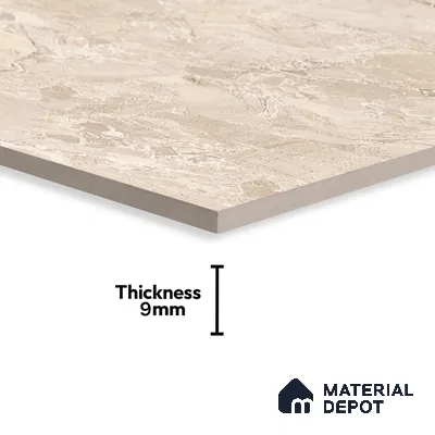 TL 00830 Fontana Crema 1200x600 mm Random Face Endless Glossy Finish Vitrified Wall & Floor Tile - 9 mm