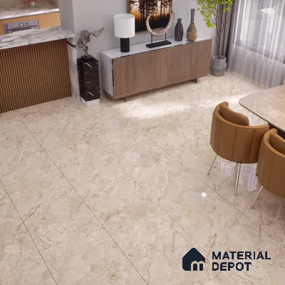 TL 00830 Fontana Crema 1200x600 mm Random Face Endless Glossy Finish Vitrified Wall & Floor Tile - 9 mm