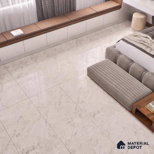TL 00830 Fontana Crema 1200x600 mm Random Face Endless Glossy Finish Vitrified Wall & Floor Tile - 9 mm