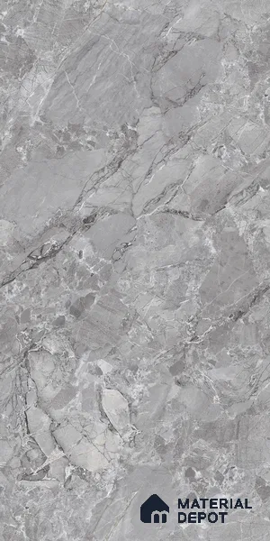 TL 00829 Fontana Silver 1200x600 mm Random Face Endless Glossy Finish Vitrified Wall & Floor Tile - 9 mm (Sample)