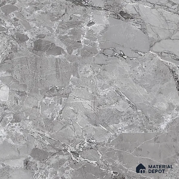 TL 00829 Fontana Silver 1200x600 mm Random Face Endless Glossy Finish Vitrified Wall & Floor Tile - 9 mm (Sample)