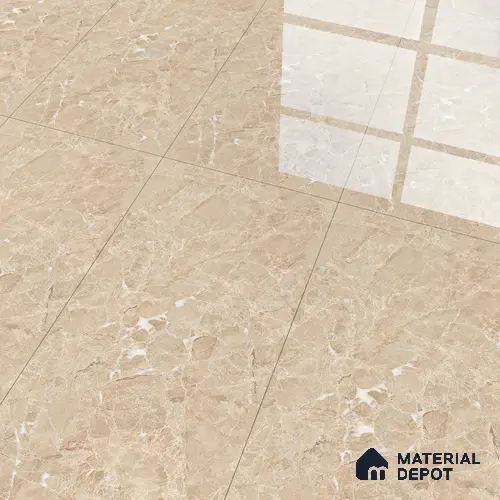 TL 02159 Midas Beige 1200x600 mm Random Face Endless Glossy Finish Vitrified Wall & Floor Tile - 9 mm