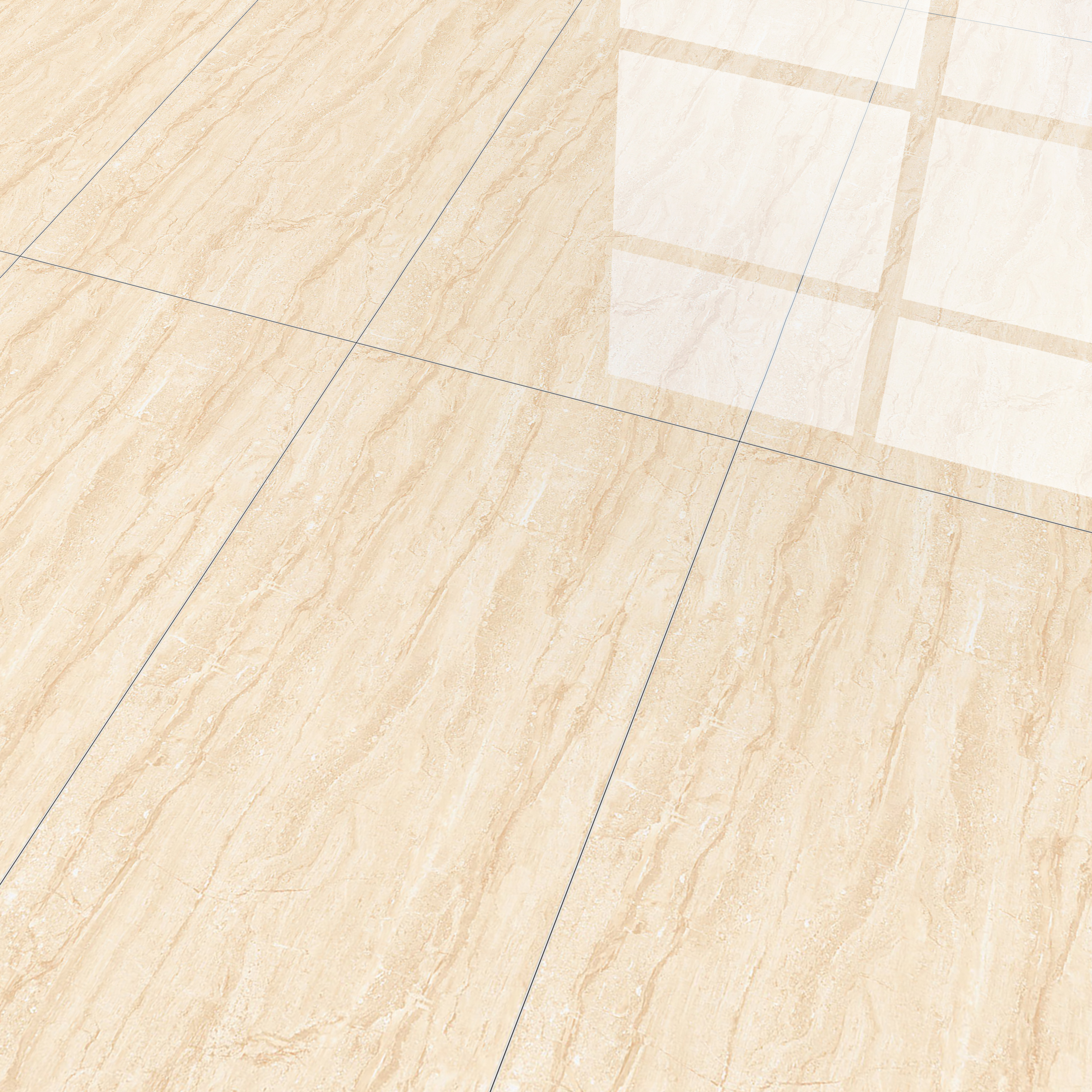 TL 00826 Limestone Light 1200x600 mm Glossy Finish Vitrified Wall & Floor Tile - 9 mm (Sample)