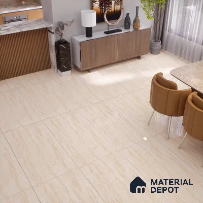 TL 00826 Limestone Light 1200x600 mm Glossy Finish Vitrified Wall & Floor Tile - 9 mm (Sample)