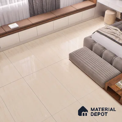 TL 00826 Limestone Light 1200x600 mm Glossy Finish Vitrified Wall & Floor Tile - 9 mm (Sample)