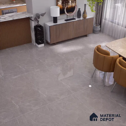 TL 00821 Nexo Grey 1200x600 mm Glossy Finish Vitrified Wall & Floor Tile - 9 mm