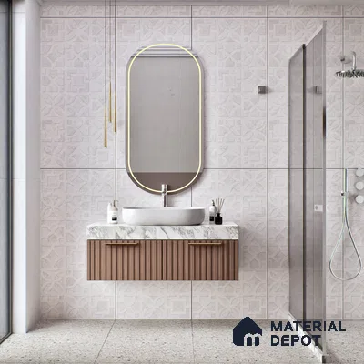 TL 00790 Orra Bianco Spenza 1200x600 mm Punch Matte Finish Vitrified Wall & Floor Tile - 9 mm