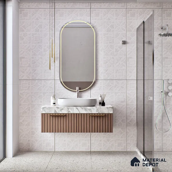 TL 00790 Orra Bianco Spenza 1200x600 mm Punch Matte Finish Vitrified Wall & Floor Tile - 9 mm