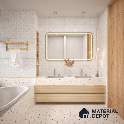 TL 00790 Orra Bianco Spenza 1200x600 mm Punch Matte Finish Vitrified Wall & Floor Tile - 9 mm