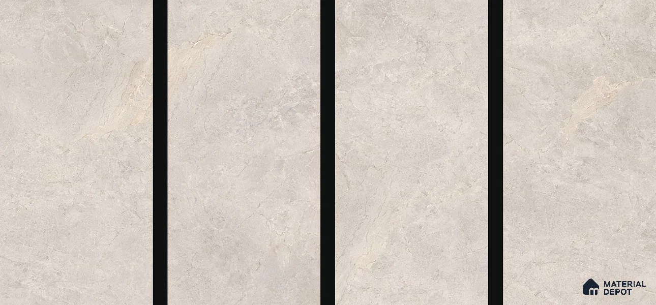 TL 00795 Orra Crema 1200x600 mm Random Face Matte Finish Vitrified Wall & Floor Tile - 9 mm