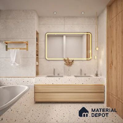 TL 00795 Orra Crema 1200x600 mm Random Face Matte Finish Vitrified Wall & Floor Tile - 9 mm