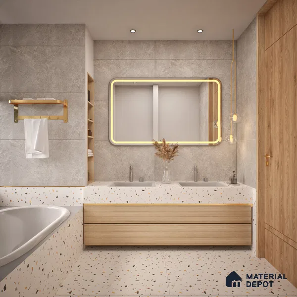 TL 00792 Orra Earth 1200x600 mm Random Face Matte Finish Vitrified Wall & Floor Tile - 9 mm (Sample)