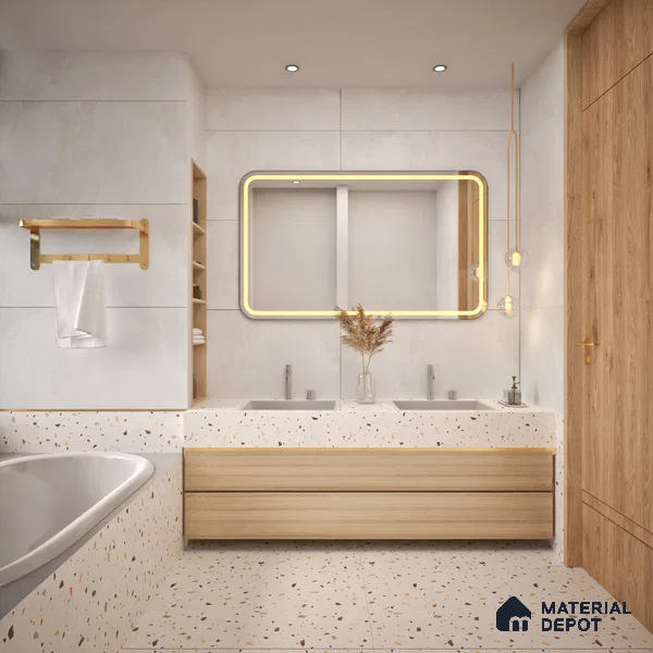 TL 00787 Rossato Bianco 1200x600 mm Matte Finish Vitrified Wall & Floor Tile - 9 mm (Sample)