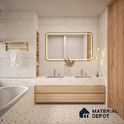 TL 00793 Rossato Crema Decor 1200x600 mm Random Face Punch Matte Finish Vitrified Wall & Floor Tile - 9 mm (Sample)