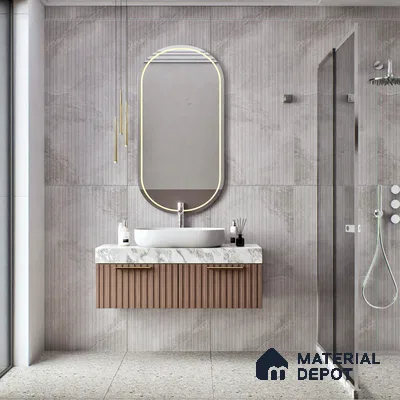 TL 00789 Rossato Silver Decor 1200x600 mm Random Face Punch Matte Finish Vitrified Wall & Floor Tile - 9 mm