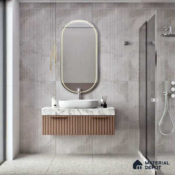 TL 00789 Rossato Silver Decor 1200x600 mm Random Face Punch Matte Finish Vitrified Wall & Floor Tile - 9 mm