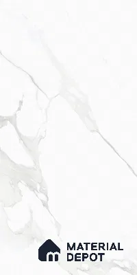 TL 00817 Statuario White 1200x600 mm Random Face Glossy Finish Vitrified Wall & Floor Tile - 9 mm (Sample)
