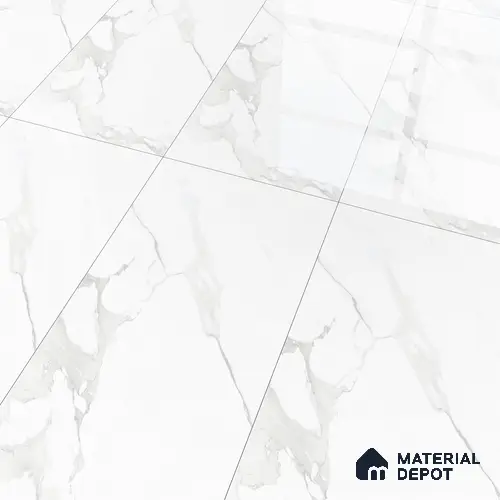 TL 00817 Statuario White 1200x600 mm Random Face Glossy Finish Vitrified Wall & Floor Tile - 9 mm