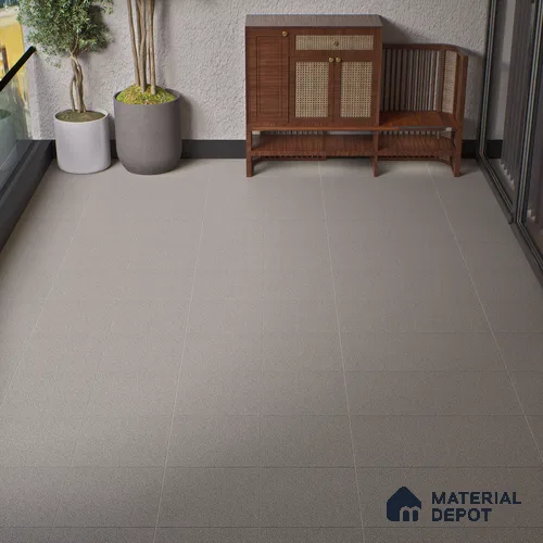 Parking Floor Tile TL 07559 Moon Ash | 16 x 16 inch | Anti Skid Matte Finish Heavy Duty Vitrified Tile - 12 mm | Suitable For Outdoor, Terrace, Balcony | Pattern Alignment May Vary | 2-3 mm Spacer is Mandatory