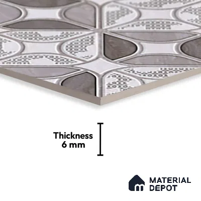 Budget Friendly Highlighter Wall Tile Value For Money TL 01881 B  18 x 12 inch - Ceramic Glossy Finish -6 mm  | Suitable for Kitchen & Bathroom