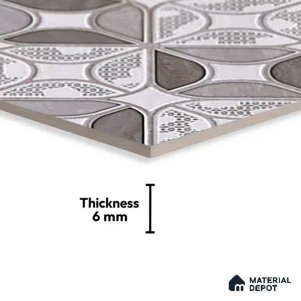 Budget Friendly Highlighter Wall Tile Value For Money TL 01881 B  18 x 12 inch - Ceramic Glossy Finish -6 mm  | Suitable for Kitchen & Bathroom