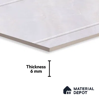 Budget Friendly Marble Wall Tile Value For Money TL 01881 C  18 x 12 inch - Ceramic Glossy Finish -6 mm  | Suitable for Kitchen & Bathroom