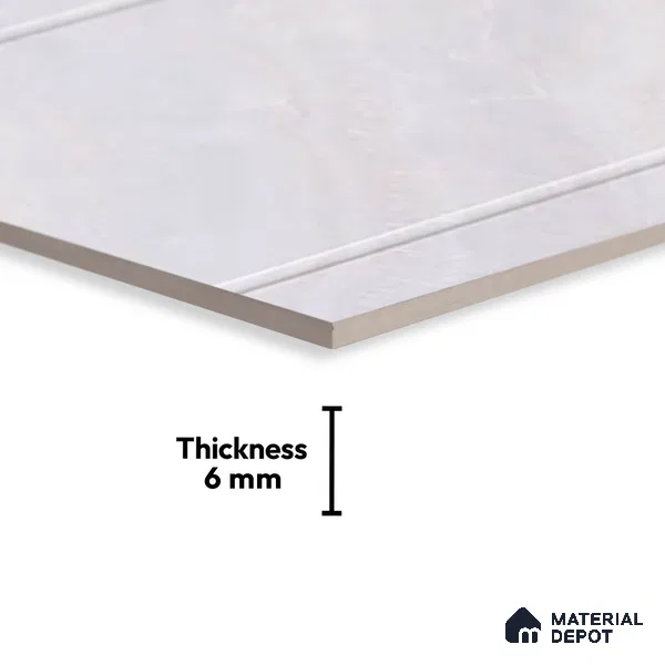 Budget Friendly Marble Wall Tile Value For Money TL 01881 C  18 x 12 inch - Ceramic Glossy Finish -6 mm  | Suitable for Kitchen & Bathroom