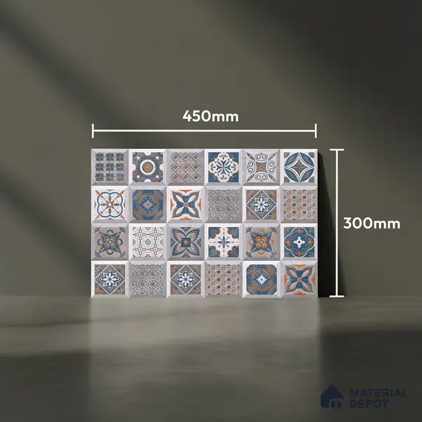 Budget Friendly Highlighter Wall Tile Value For Money TL 01881 D 18 x 12 inch - Ceramic Glossy Finish -6 mm | Suitable for Kitchen & Bathroom