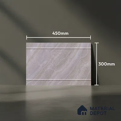 Budget Friendly Marble Wall Tile Value For Money TL 01881 A  18 x 12 inch - Ceramic Glossy Finish -6 mm  | Suitable for Kitchen & Bathroom