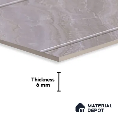 Budget Friendly Marble Wall Tile Value For Money TL 01881 A  18 x 12 inch - Ceramic Glossy Finish -6 mm  | Suitable for Kitchen & Bathroom