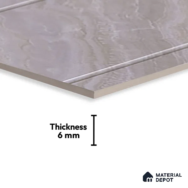 Budget Friendly Marble Wall Tile Value For Money TL 01881 A  18 x 12 inch - Ceramic Glossy Finish -6 mm  | Suitable for Kitchen & Bathroom