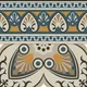Moroccan Carpet Floor Tile TL 06683 B Barcelona Ivory 1 ft x 1 ft Brown Ceramic Glue Matte Finish Border Tile - 9 mm | Ideal for Living Room, Kitchen, Dining Area | Please Expect a Slight Variation of Pattern | Image 01