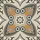 Moroccan Carpet Wall & Floor Tile TL 06683 C Barcelona Ivory 1 ft x 1 ft Brown Ceramic Glue Matte Finish Centre Tile - 9 mm | Ideal for Living Room, Kithen, Bathroom | Please Expect a Slight Variation of Pattern | Image 06