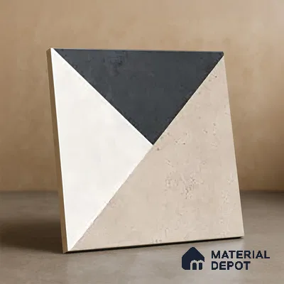 Moroccan Floor & Wall Tile TL 06055 Hexa 200 x 200 mm Vitrified Matte Finish - 9 mm | Ideal For Living Room, Bathroom, Kitchen | 2 mm Spacer is Mandatory | Please Expect a Slight Variation of Pattern (Sample)