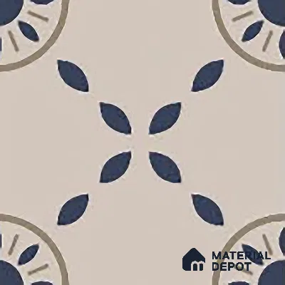 Moroccan Floor & Wall Tile TL 06059 Molise 200 x 200 mm Vitrified Matte Finish - 9 mm | Suitable For Kitchen, Bathroom, Balcony | 2 mm Spacer is Mandatory | Please Expect a Slight Variation of Pattern