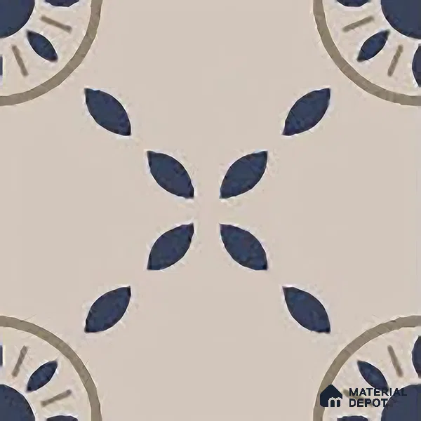 Moroccan Floor & Wall Tile TL 06059 Molise 200 x 200 mm Vitrified Matte Finish - 9 mm | Suitable For Kitchen, Bathroom, Balcony | 2 mm Spacer is Mandatory | Please Expect a Slight Variation of Pattern