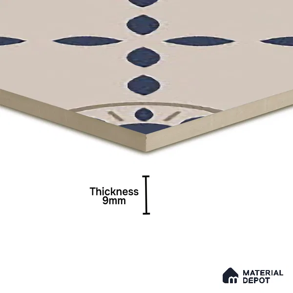 Moroccan Floor & Wall Tile TL 06059 Molise 200 x 200 mm Vitrified Matte Finish - 9 mm | Suitable For Kitchen, Bathroom, Balcony | 2 mm Spacer is Mandatory | Please Expect a Slight Variation of Pattern