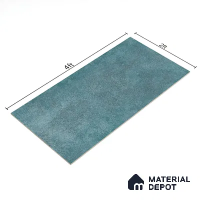 Cement Floor & Wall Tile TL 06097 B Inferno Azul 4 ft x 2 ft Vitrified Glitter Matte Finish - 9 mm | 6 Random Design | Suitable For Living Room, Bedroom, Bathroom, Kitchen (Sample)