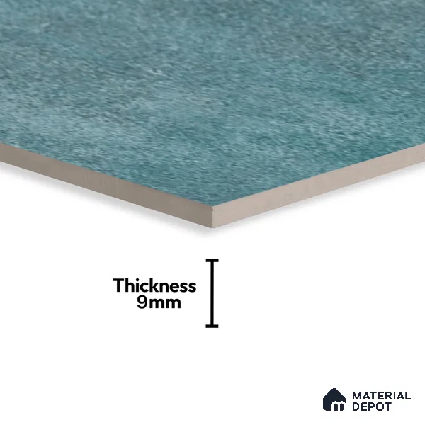 Cement Floor & Wall Tile TL 06097 B Inferno Azul 4 ft x 2 ft Vitrified Glitter Matte Finish - 9 mm | 6 Random Design | Suitable For Living Room, Bedroom, Bathroom, Kitchen (Sample)