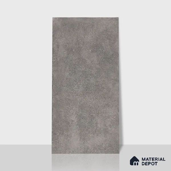 Cement Floor & Wall Tile TL 06097 C Inferno Graphite 4 ft x 2 ft Vitrified Glitter Matte Finish - 9 mm | 6 Random Design | Suitable For Living Room, Bedroom, Bathroom, Kitchen (Sample)
