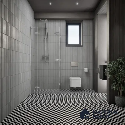 Moroccan Floor & Wall Tile TL 05439 Morissa Monochrome Rey 1 ft x 1 ft Ceramic Matte Finish - 7.5 mm | Suitable for Bathroom, Kitchen, Balcony | Please Expect a Slight Variation of Pattern