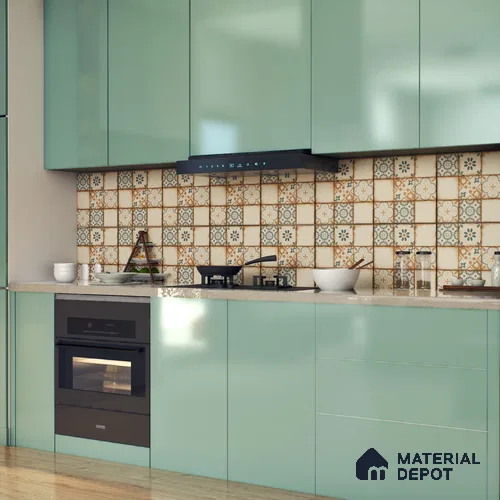 Moroccan Floor & Wall Tile TL 05426 Morissa Sahara Brown 1 ft x 1 ft Ceramic Matte Finish - 7.5 mm | Random Design | Suitable for Bathroom, Kitchen, Balcony | Please Expect a Slight Variation of Pattern