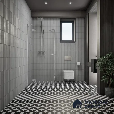Moroccan Floor & Wall Tile TL 04671 B Monochrome 2 ft x 2 ft -  Porcelain Matte Finish 8 mm | Suitable for Kitchen, Bathroom, Dining Area | Please Expect a Slight Variation of Pattern