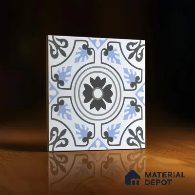 Moroccan Tile TL 04788 Zellige Fez Garden Multi Colour 1 ft x 1 ft Vitrified Matte Finish - 11 mm | Suitable for Kitchen, Bathroom, Balcony Floor & Wall | Please Expect a Slight Variation of Pattern (Sample)