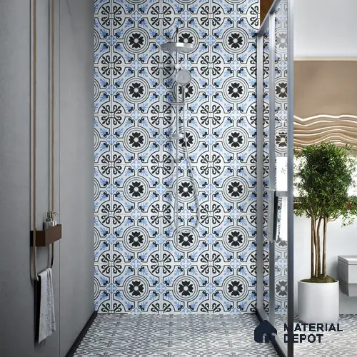 Moroccan Tile TL 04788 Zellige Fez Garden Multi Colour 1 ft x 1 ft Vitrified Matte Finish - 11 mm | Suitable for Kitchen, Bathroom, Balcony Floor & Wall | Please Expect a Slight Variation of Pattern
