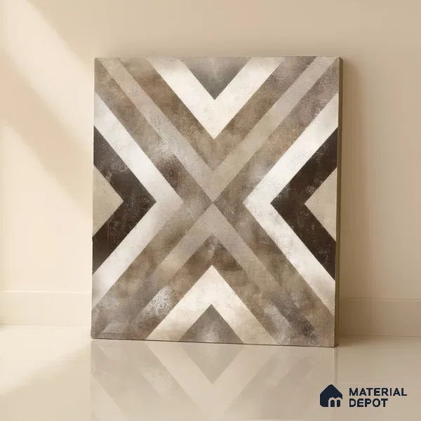 Moroccan Tile TL 04790 Zellige Rustic X Factor Multi Colour 1 ft x 1 ft Vitrified Matte Finish - 11 mm | Suitable for Kitchen, Bathroom, Balcony Floor & Wall | Please Expect a Slight Variation of Pattern (Sample)