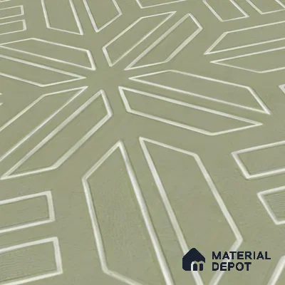 Moroccan Floor & Wall Tile TL 05089 D Morissa Mossy Jade 1 ft x 1 ft Ceramic Matte Finish - 9 mm | Suitable for Bathroom, Kitchen,  Balcony | Please Expect a Slight Variation of Pattern (Sample)